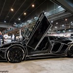 Lamborghini Aventador черный в стиле Tron