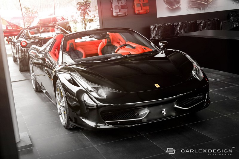 Ferrari 458 Spider тюнинг интерьера от Carlex Design