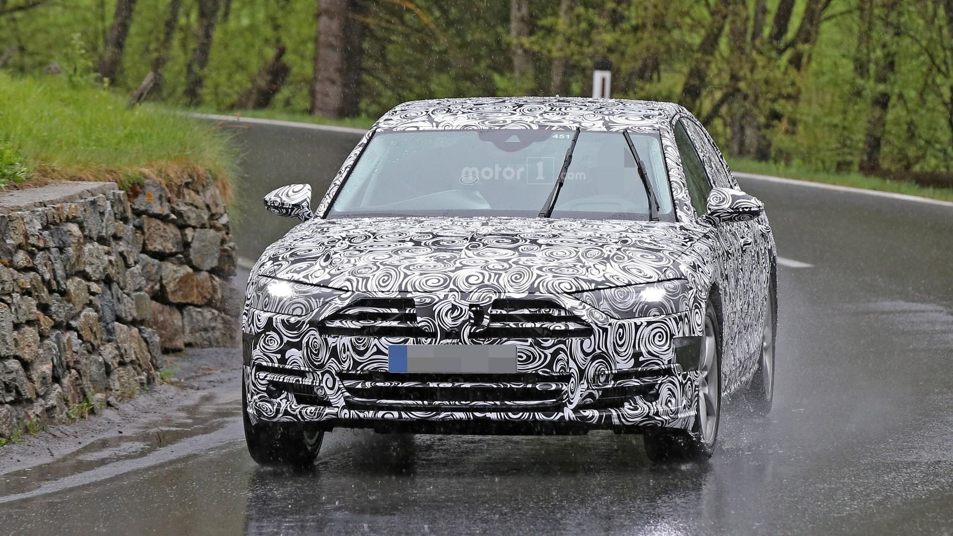 Audi A8 2018 шпионское фото