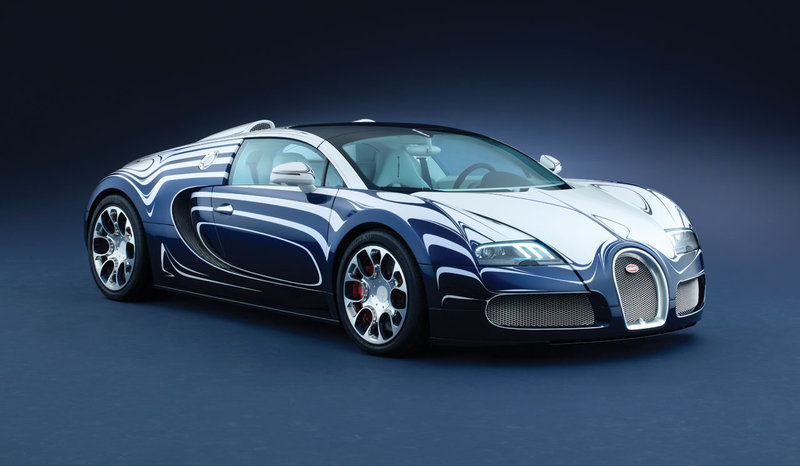 Фото Bugatti Veyron Grand Sport L'Or Blanc с кузовом из фарфора