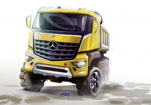 Весной Mercedes-Benz представит новые строительные грузовики Arocs