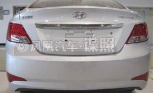 Фото обновленной китайской версии Hyundai Solaris появились в интернете