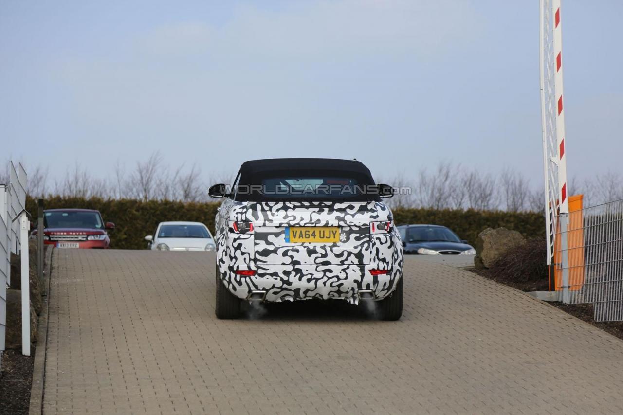 Range Rover Evoque Cabrio 2016 шпионские фото