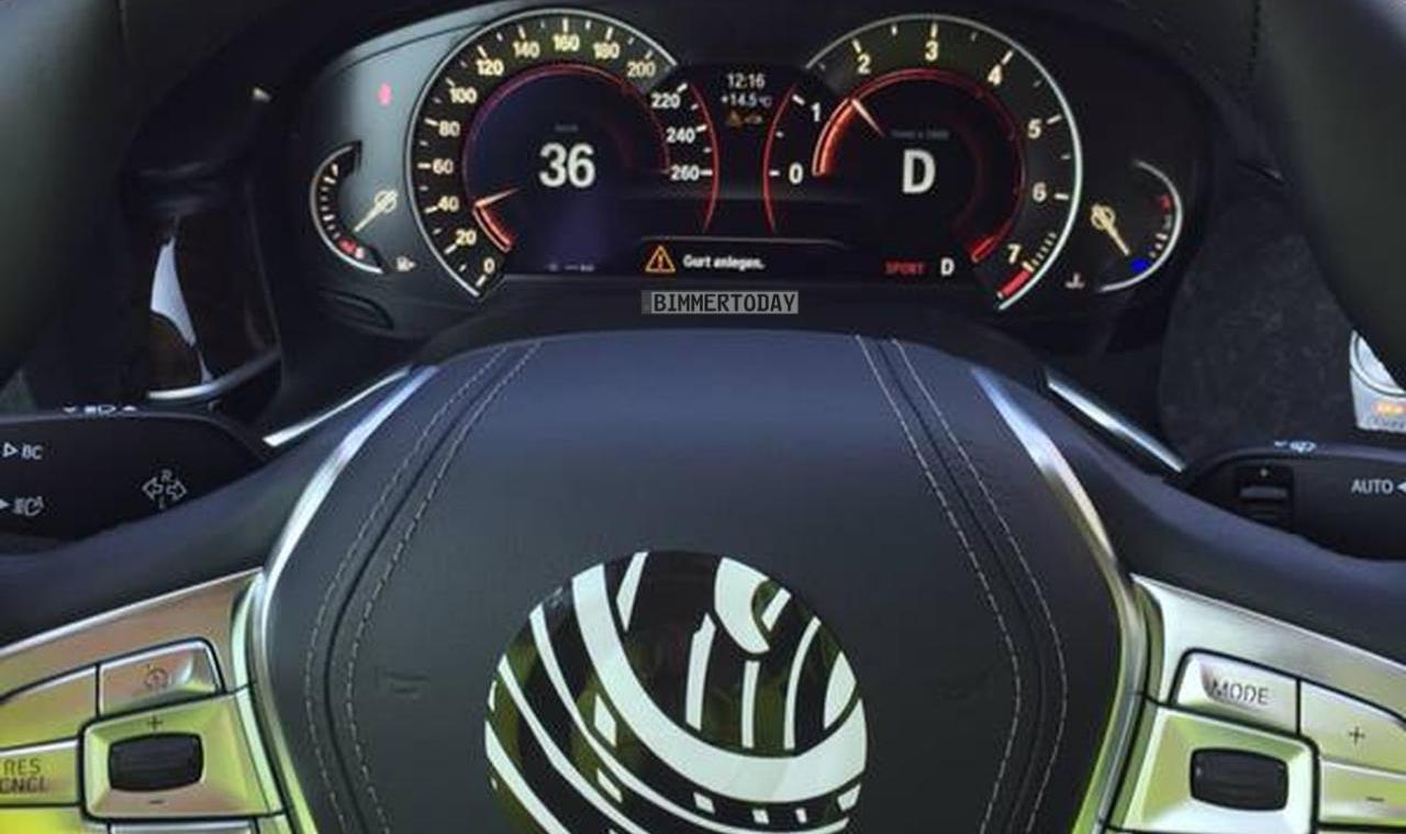 BMW 7-Series 2016 шпионские фото интерьера