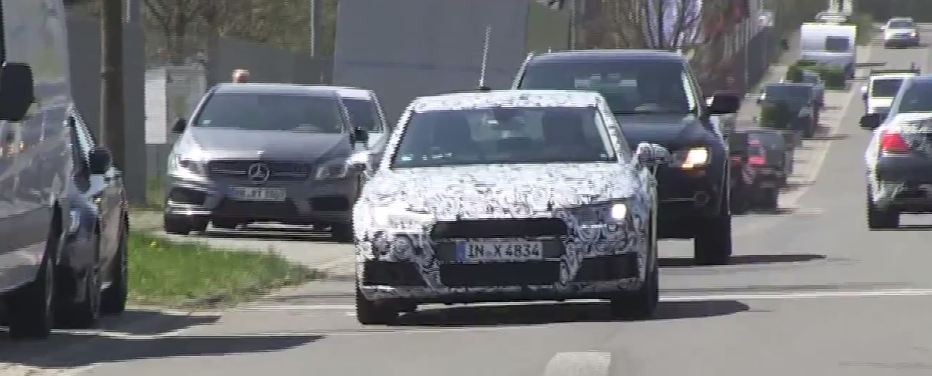 Audi A4 2016 шпионские фото и видео