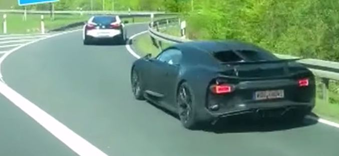 Bugatti Chiron шпионские фото/видео - spy photo/video