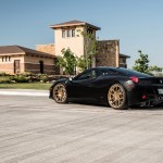 Ferrari 458 Italia wheels tuning/ тюнинг колеса золотые черный кузов