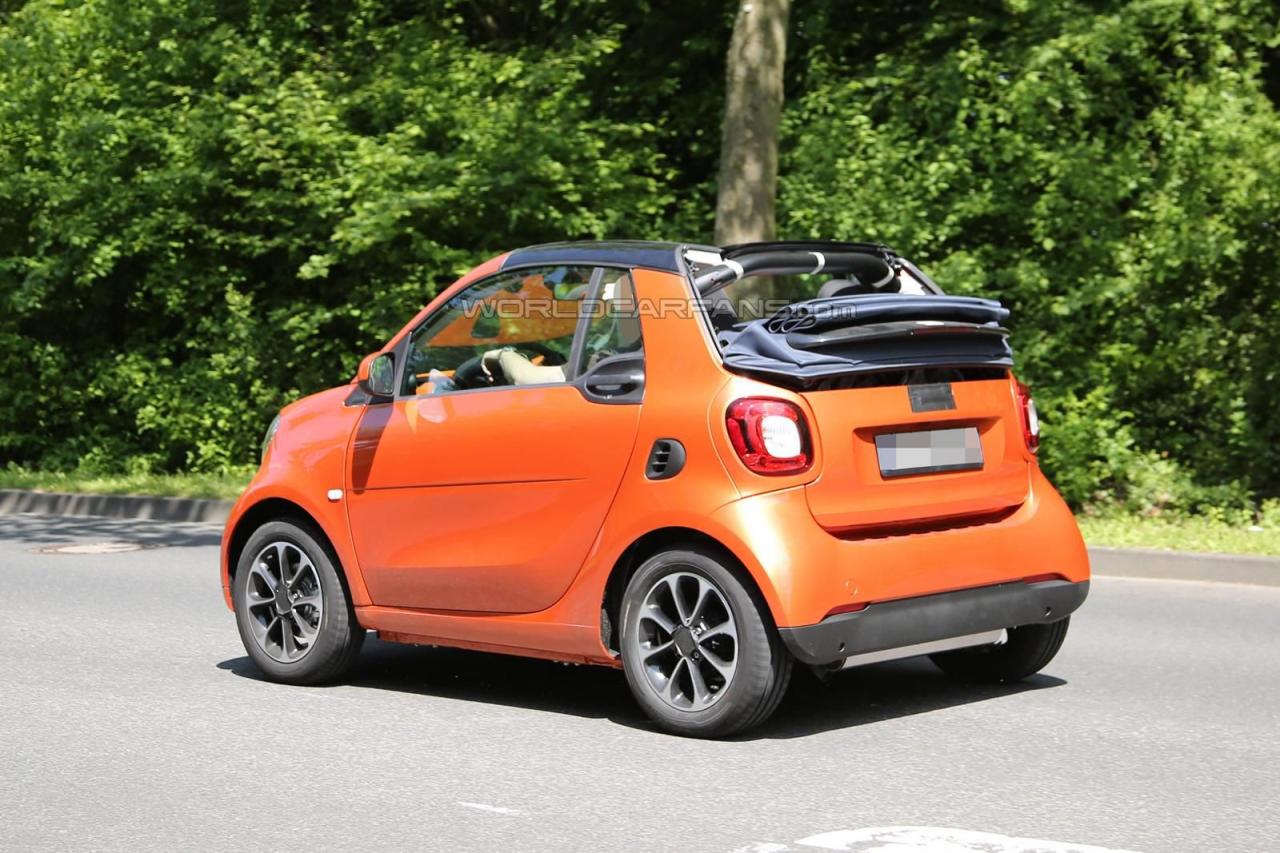 Smart ForTwo Cabrio 2015 шпионские фото