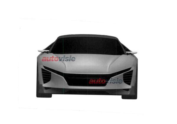 Acura / Honda sportscar paten images / патентные изображения нового спорткара 