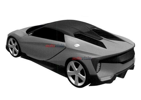Acura / Honda sportscar paten images / патентные изображения нового спорткара 