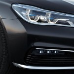 BMW 7-Series 2016 black/черный headlights/фары