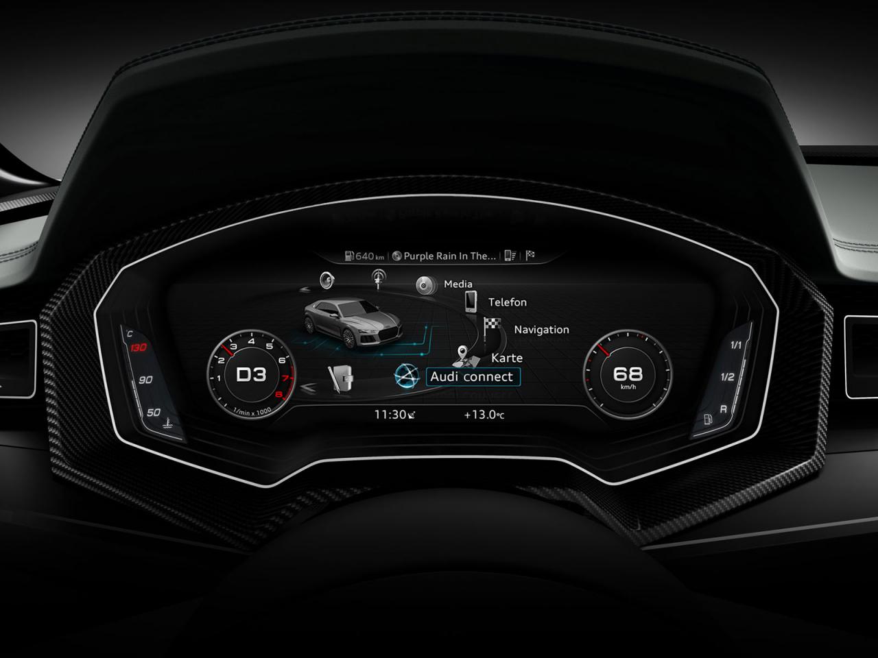 Концепт Виртуального кокпита Audi Virtual Cockpit