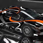 Bugatti Veyron Super Sport - black chrome от Sticker City