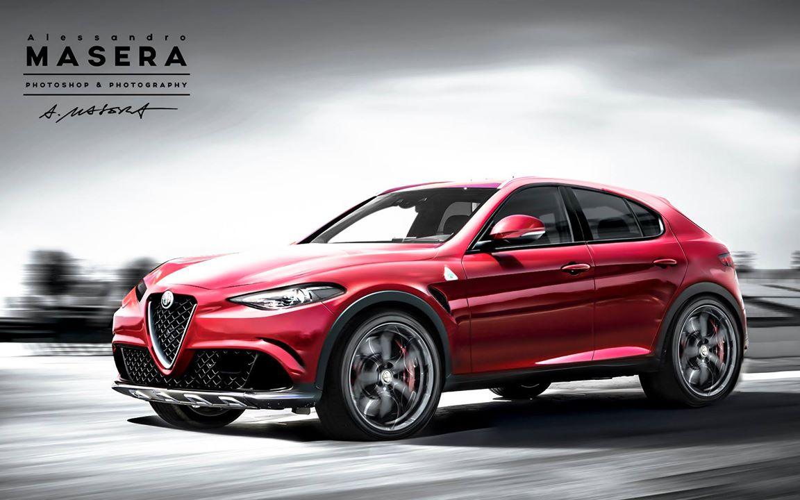 Alfa Romeo кроссовер - независимый рендер