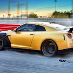 Карбоново-золотой Nissan GT-R tuning / тюнинг от AMS Performance + ADV.1 Wheels