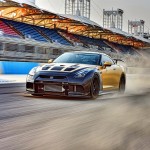 Карбоново-золотой Nissan GT-R tuning / тюнинг от AMS Performance + ADV.1 Wheels