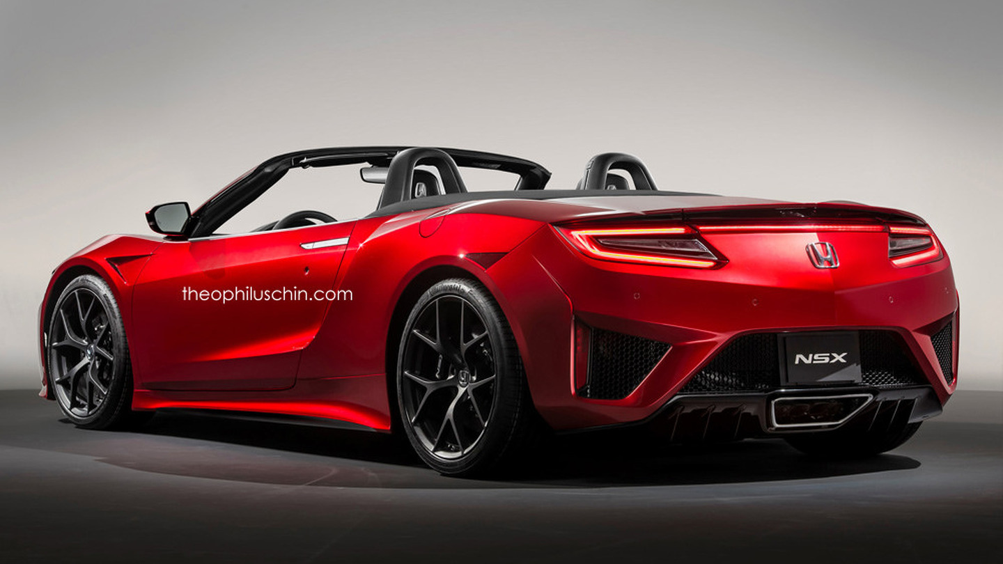 Acura NSX Roadster рендер от Theophilus Chin