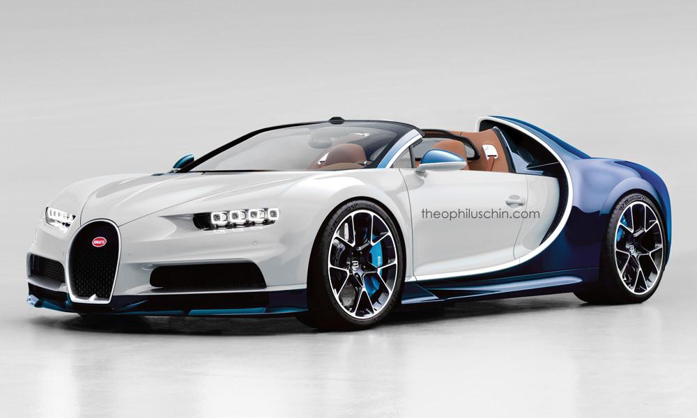Bugatti Chiron Grand Sport рендер Theophilus Chin