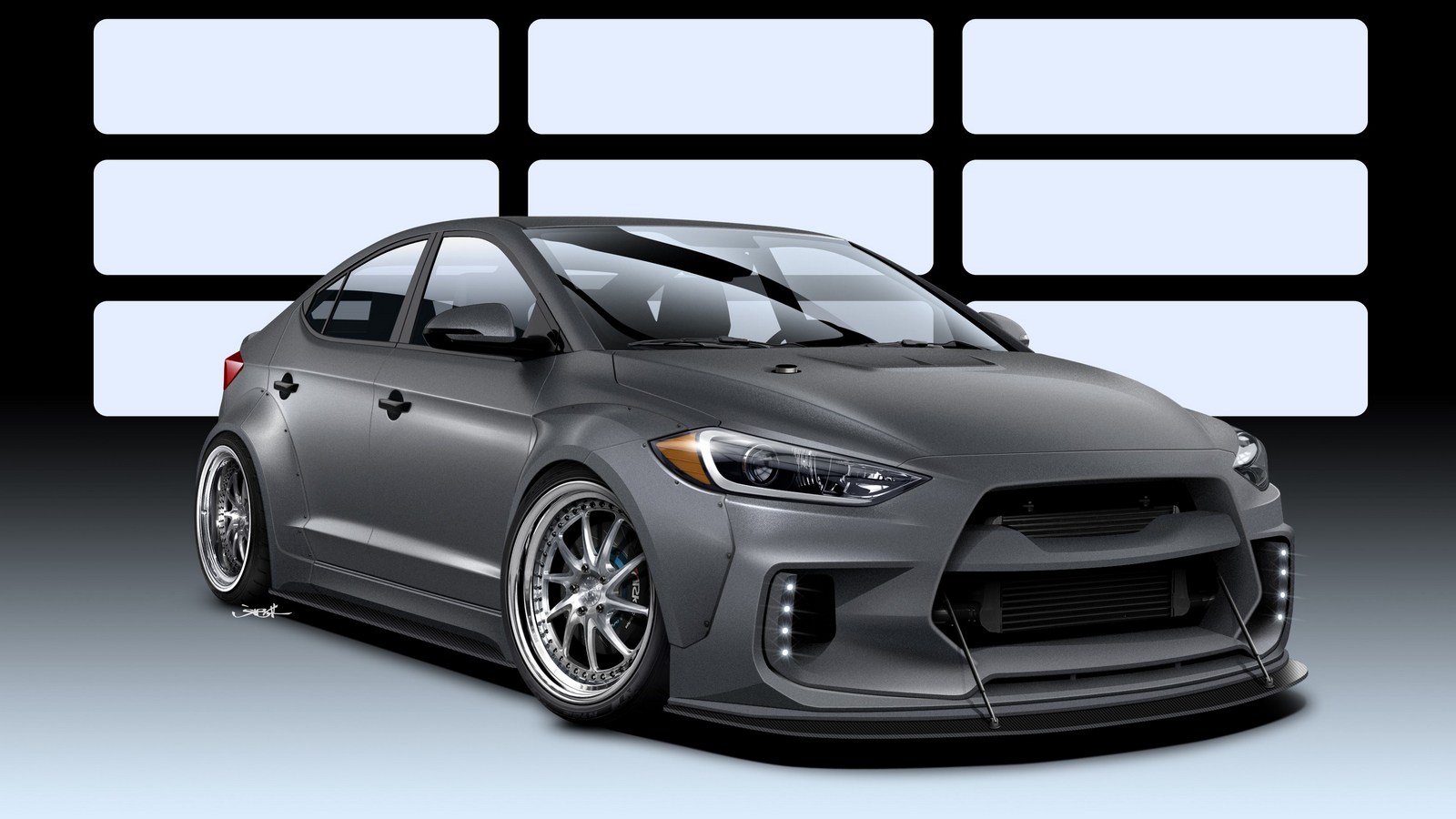 HYUNDAI AND ARK PERFORMANCE COMBINE TALENTS TO DEVELOP ROAD RACER ELANTRA CONCEPT FOR 2016 SEMA SHOW