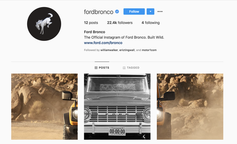 Опубликованы первые официальные фотографии нового Ford Bronco