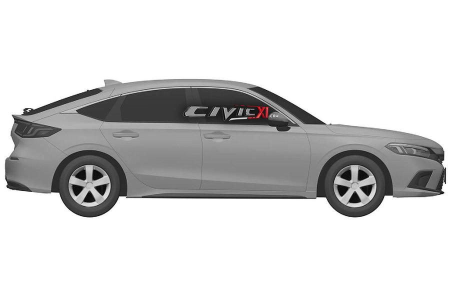 Honda Civic 2022 года представлена на патентных изображениях