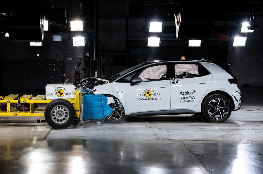 Volkswagen ID 3 получил высшие оценки в тестах Euro NCAP
