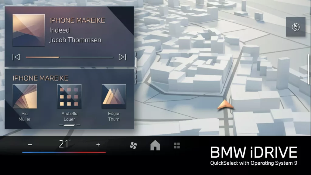 Водители BMW смогут менять полосу движения с помощью глаз