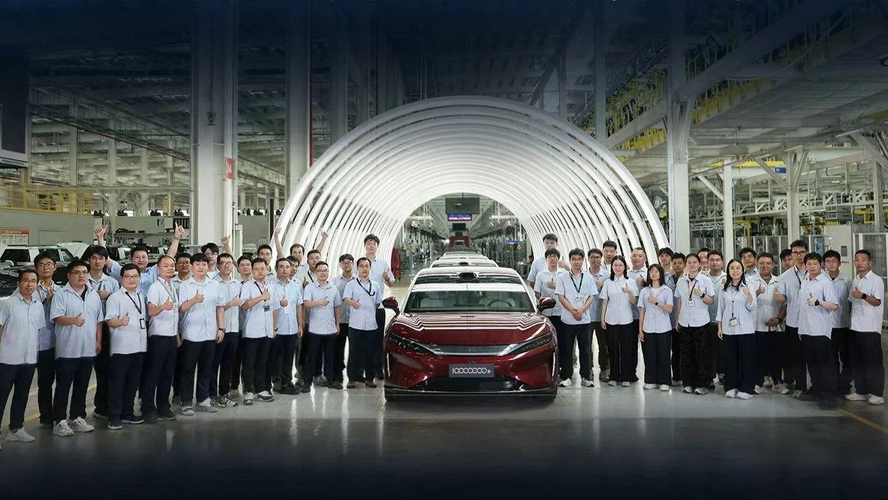 BYD выпустила 10-миллионный автомобиль серии Dynasty