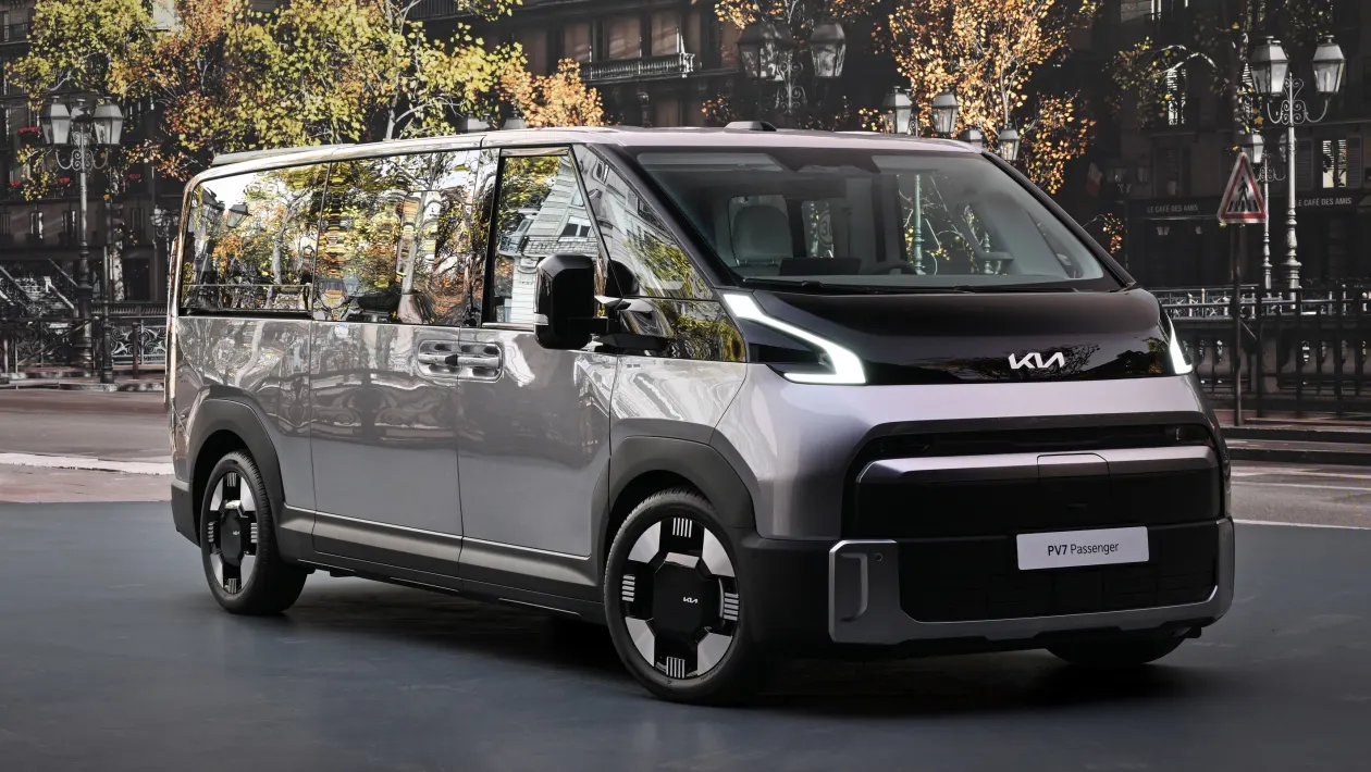 Kia представила электрический PV7 с девятью местами и зарядкой до 350 кВт