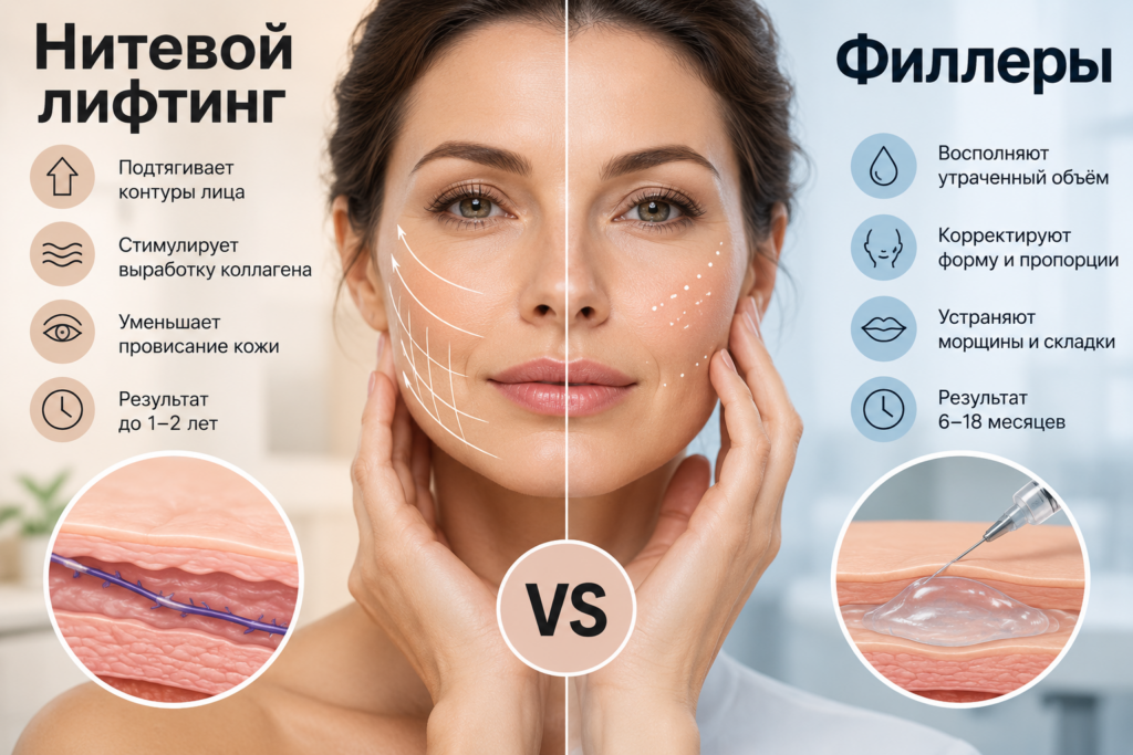 Нитевой лифтинг или филлеры: что выбрать